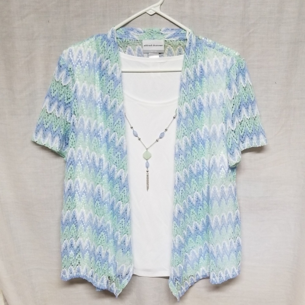 ALFRED DUNNER women's tank& lace cover.